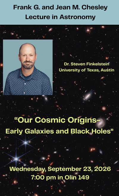 Chesley Lecture info poster