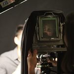 Student focuses camera.