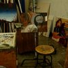 The painting studio