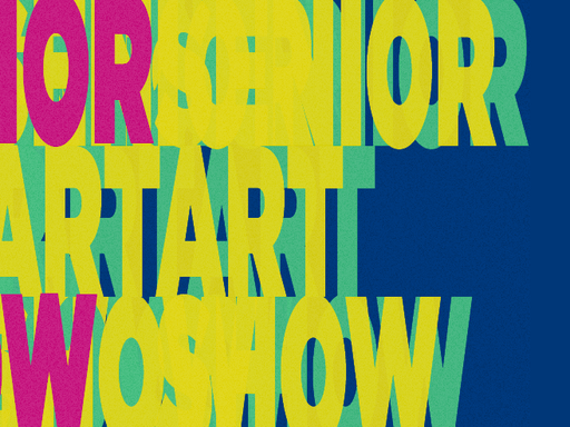 Senior Art Show 2024 banner