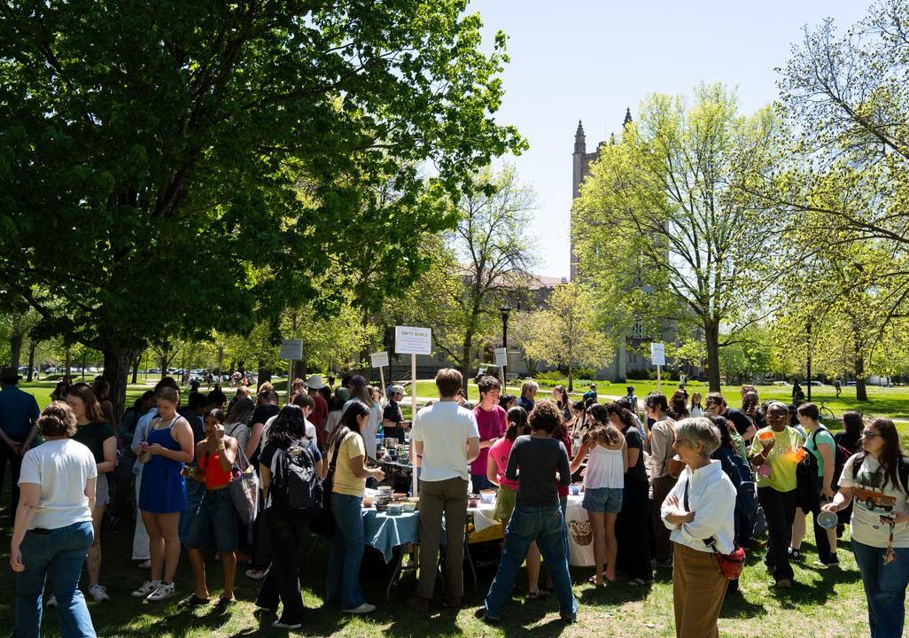 Students and community members participate in the Empty Bowls fundraiser on May 15, 2026.