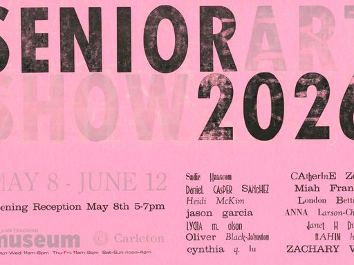 Text-based poster for the 2026 Senior Art Show