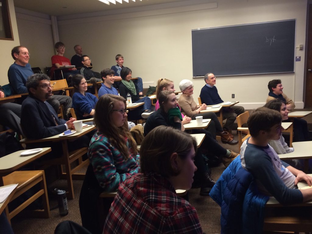 Students and Faculty at the Ted Mullin Fellowship talk