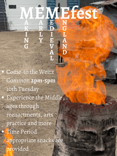MEME Faire Poster of a smelting fire burst outdoors