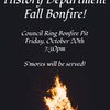 History Bonfire and S'mores