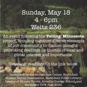 Sunday, May 18, Weitz Center 236 ~ EVERYONE WELCOME!
