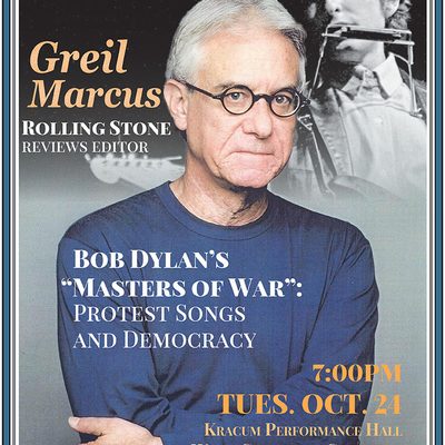 Greil Marcus lecture