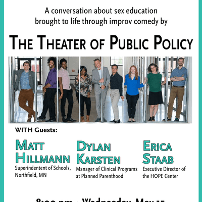 Theater of Public Policy event poster
