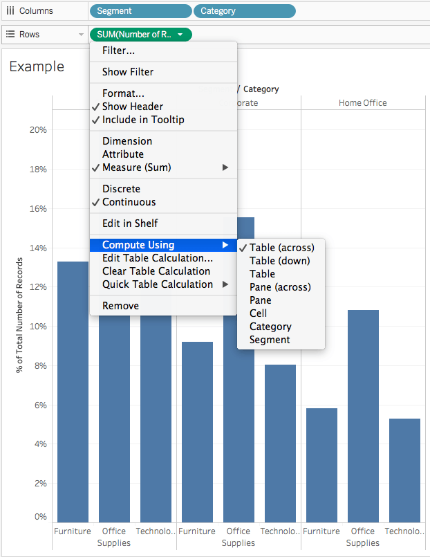 Compare using