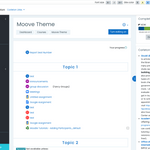 Screenshot of the Moove theme in Moodle