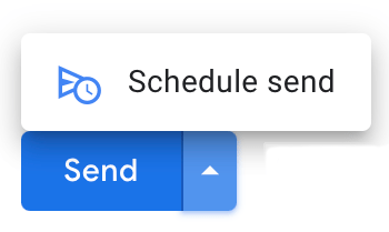 Scheduled send icon in Gmail