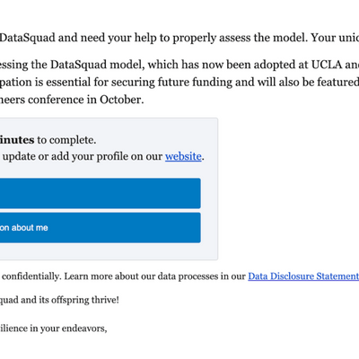 Example follow-up email
