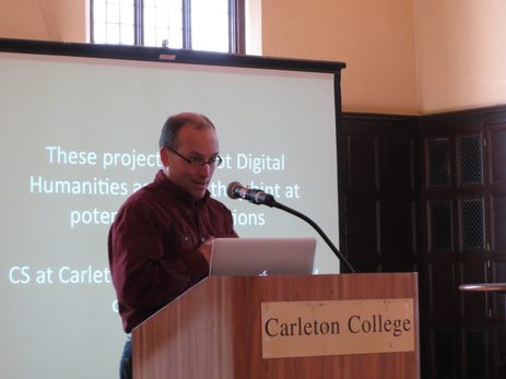 Computer Science Professor Jeff Ondich presents on 3D CS Comps projects.