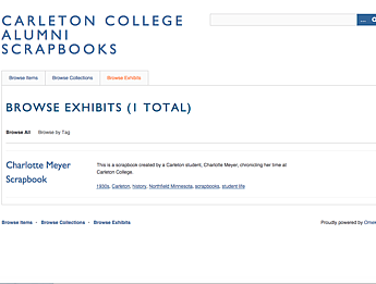 Carleton College Alumni Scrapbooks