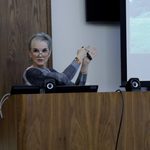 Professor Pam King presents