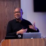 Professor Cherif Keita presents