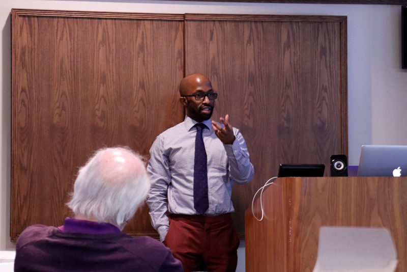 Professor Thabiti Willis initiates a discussion