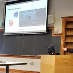 Cole Hanson ‘21 presents on his 3D modeling process