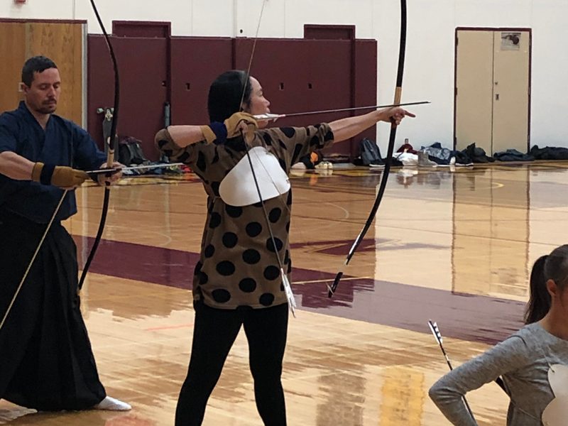 Kyudo Practice.