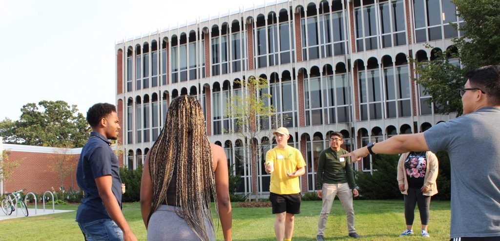 Students outside Olin