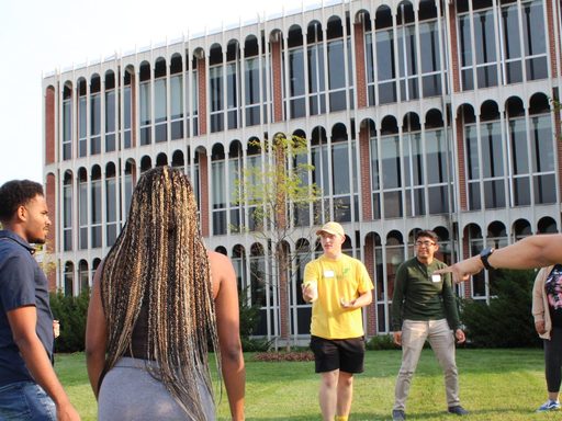 Students outside Olin