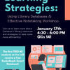 Learning Strategies: Using Library Databases & Effective Notetaking
