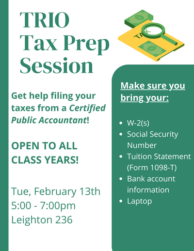 Tax Prep Event Details