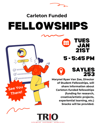 Carleton Funded Fellowships Flyer