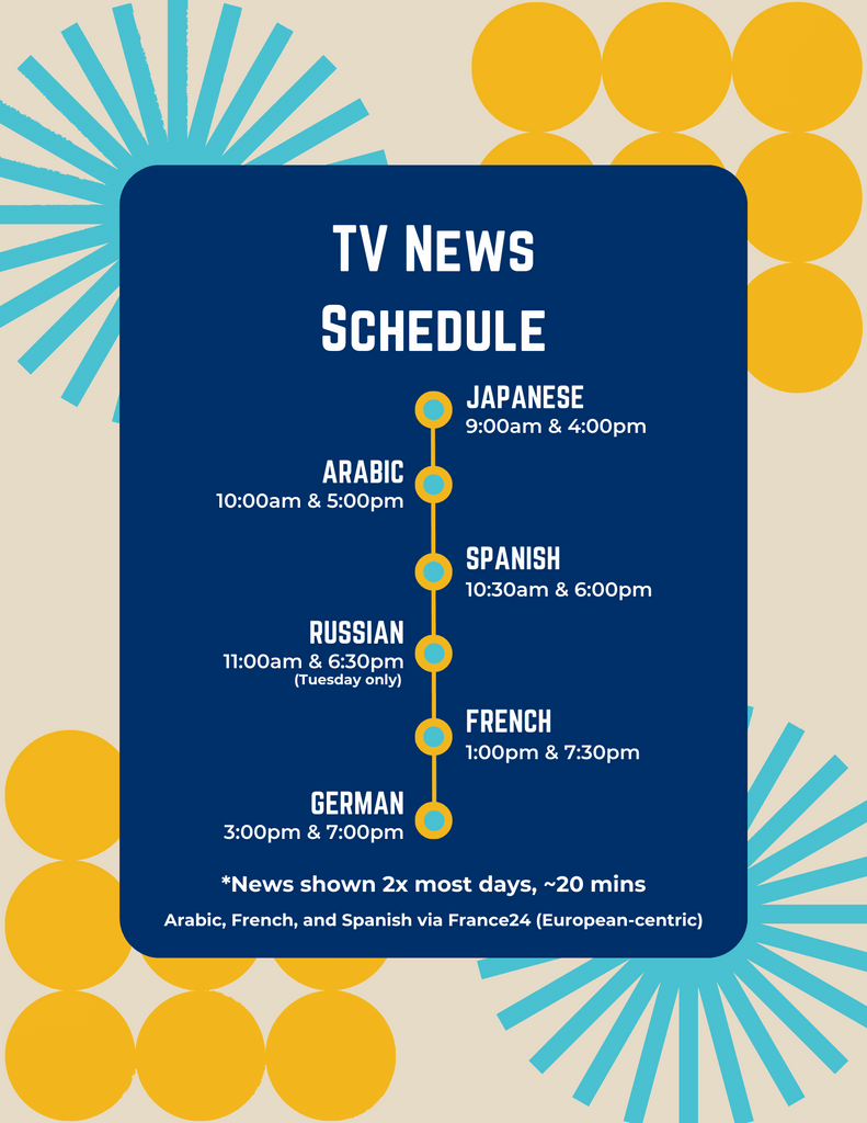 tv news schedule