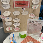 Wishes for the new year left by students, faculty, and staff.