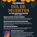 Flyer showing a list of day of the dead activities