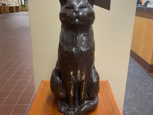 Sculpture of Toff the Cat