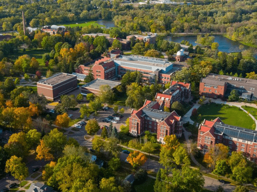 Aerial view of Carleton campus