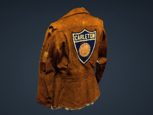 3D rendering of a Carleton jacket from the archives