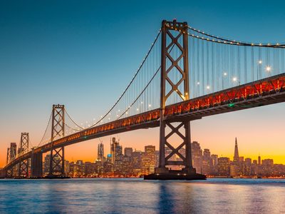 The Oakland Bay Bridge in San Francisco