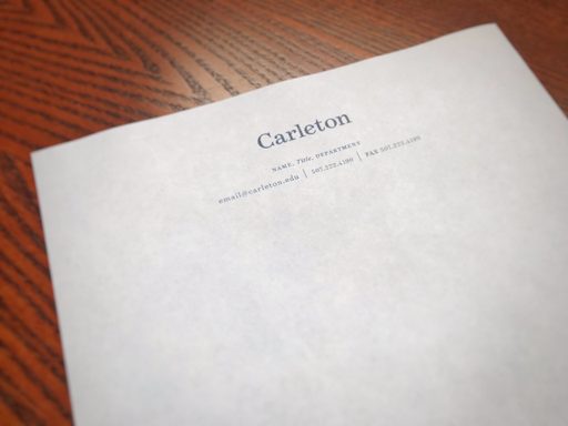 Wordmark – Division of Communications – Carleton College