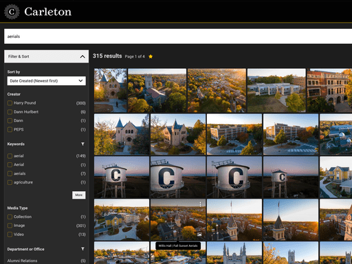 Carleton Imagen photo library screengrab