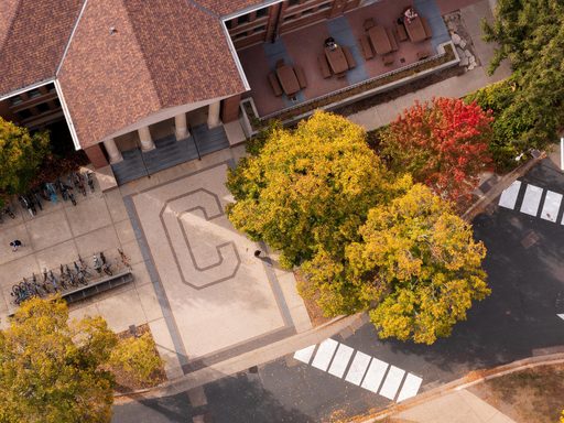 Aerial photo of Carleton Collage campus