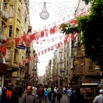 A busy street in Istanbul