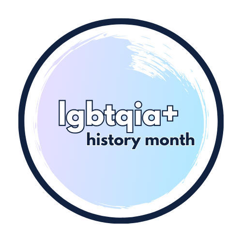 LGBTQIA+ History Month logo