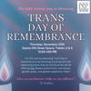 Transgender Day of Remembrance Tabling