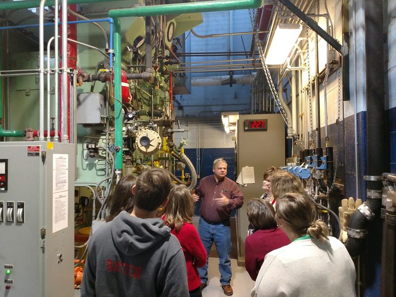 Mitch Miller describing how the boiler operates.