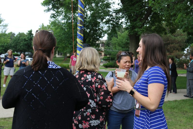 Staff celebrating the start of fiscal year ’18-’19.