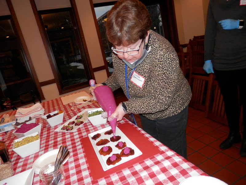 Beet Chips with Smoked Beet Puree