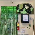 Shego character (green streamers hanging down)