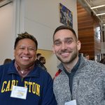 Two people posing for a picture