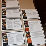 6 recipe cards