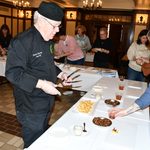 Chef talking to an employee.