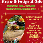 Holiday Appetizers Cooking Class with Chef Mike Invite