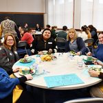 People sitting around the a table